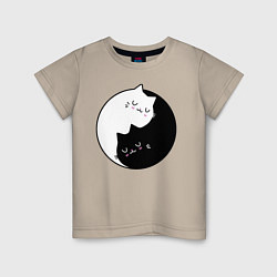 Детская футболка Yin and Yang cats