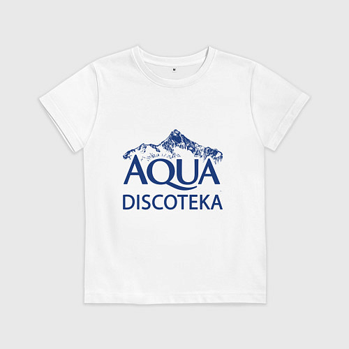 Детская футболка AQUADISCOTEKA / Белый – фото 1