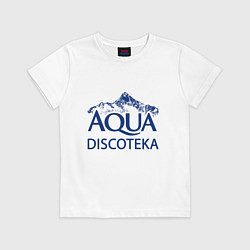 Футболка хлопковая детская AQUADISCOTEKA, цвет: белый