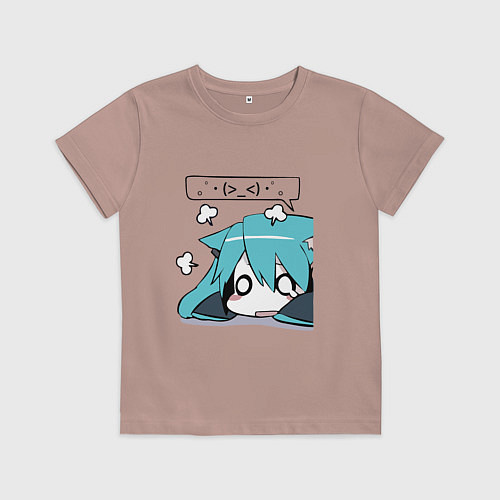 Детская футболка Грусть / Пыльно-розовый – фото 1
