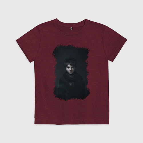 Детская футболка A Plague Tale Innocence - Hugo / Меланж-бордовый – фото 1