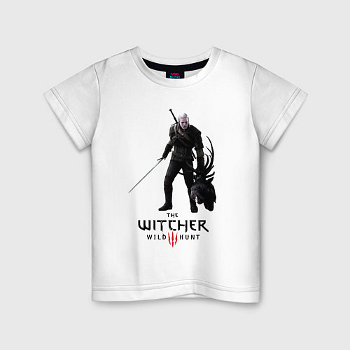 Детская футболка ВЕДЬМАК / Белый – фото 1