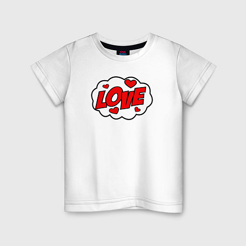 Детская футболка Love / Белый – фото 1