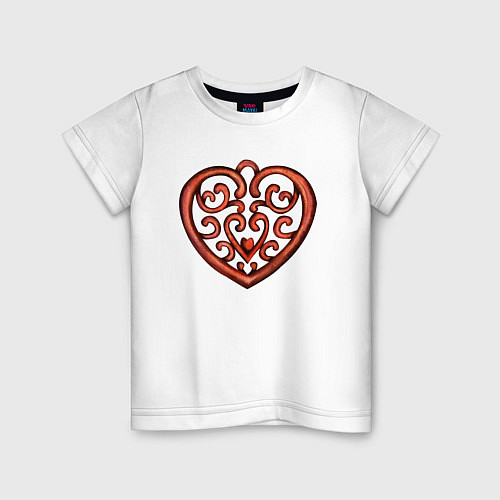 Детская футболка Вензеля и сердечко / Белый – фото 1