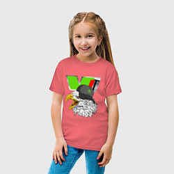Футболка хлопковая детская Skoda VRS Шкода Z, цвет: коралловый — фото 2