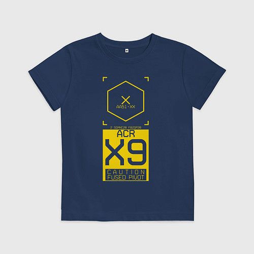 Детская футболка ACR X9 Cyberpunk 2077 / Тёмно-синий – фото 1