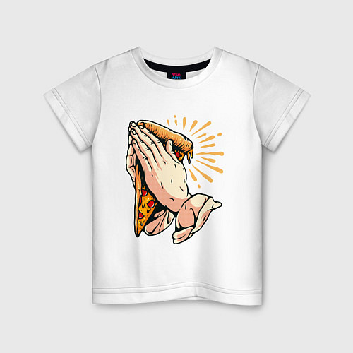 Детская футболка Holy Pizza / Белый – фото 1