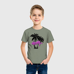 Футболка хлопковая детская GTA Vice City, цвет: авокадо — фото 2