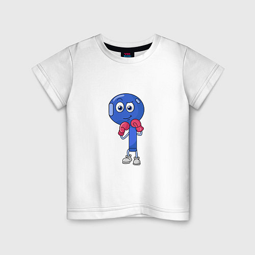 Детская футболка Боксер airpods / Белый – фото 1