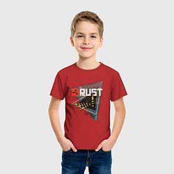 Футболка хлопковая детская Rust Стучим в дверь соседу Раст, цвет: красный — фото 2