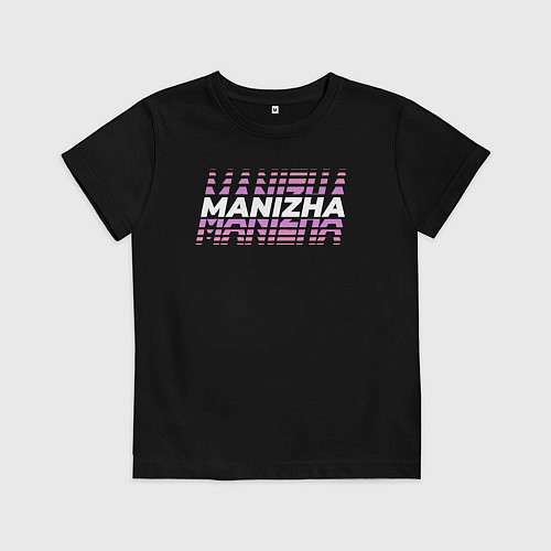 Детская футболка Певица Манижа Евровидение 2021 / Черный – фото 1