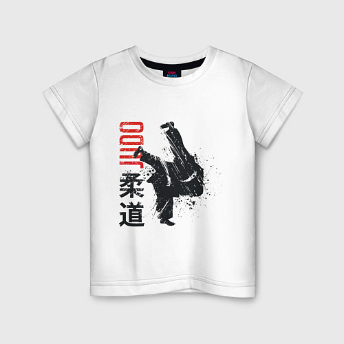Детская футболка Дзюдо / Белый – фото 1
