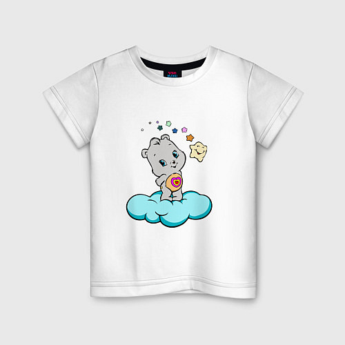 Детская футболка Девушка-медведь / Белый – фото 1