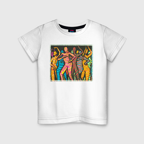 Детская футболка Люди в танце Дискотека / Белый – фото 1