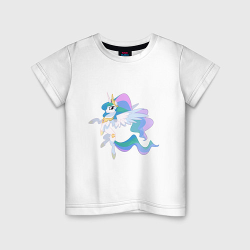 Детская футболка Принцесса Целестия / Белый – фото 1