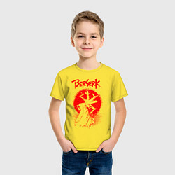 Футболка хлопковая детская BERSERK, цвет: желтый — фото 2