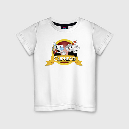Детская футболка CUPHEAD КАПХЕД / Белый – фото 1