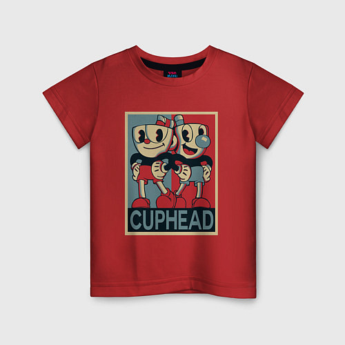 Детская футболка CUPHEAD / Красный – фото 1