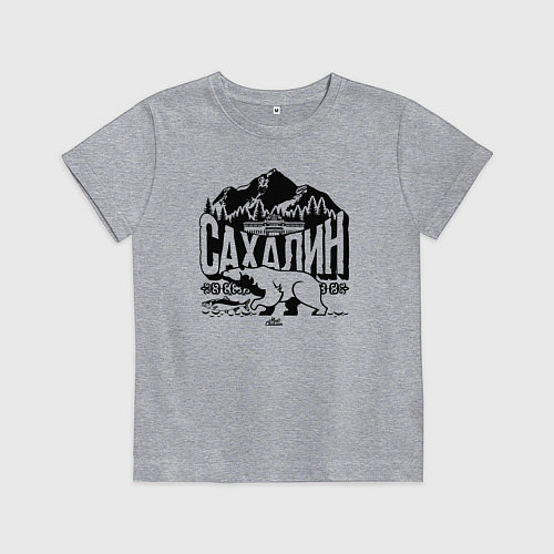 Детская футболка Остров Сахалин / Меланж – фото 1