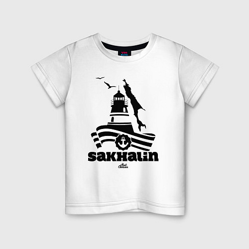 Детская футболка Sakhalin / Белый – фото 1