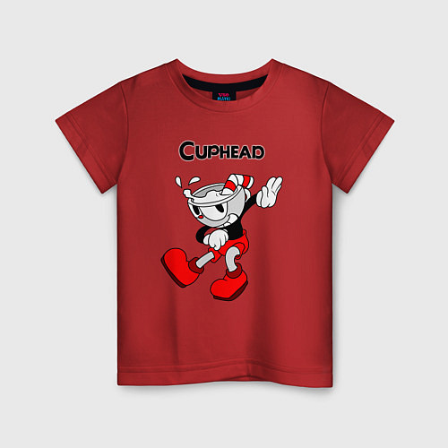 Детская футболка CupheadКапхед / Красный – фото 1