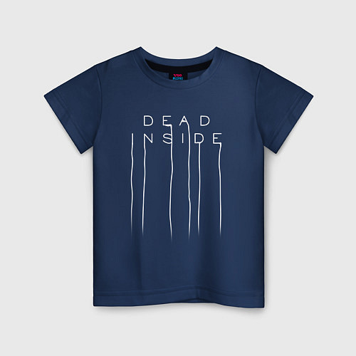 Детская футболка DEAD INSIDE / Тёмно-синий – фото 1