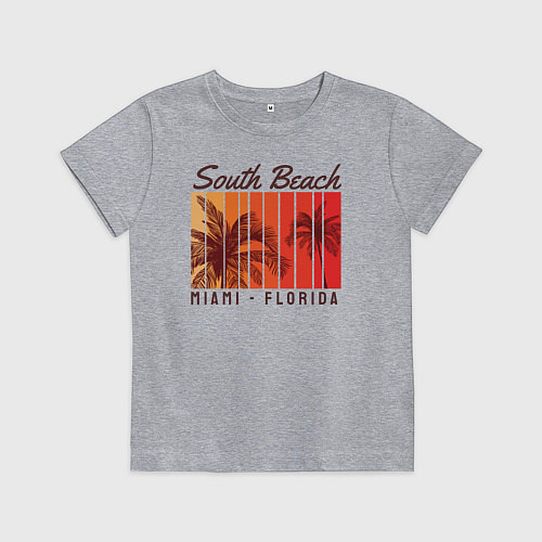 Детская футболка Майами - Флорида / Меланж – фото 1