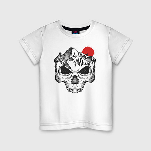 Детская футболка Skull Rider / Белый – фото 1