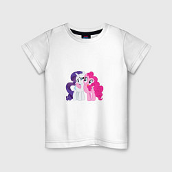 Футболка хлопковая детская My Little Pony Pinkie Pie And, цвет: белый