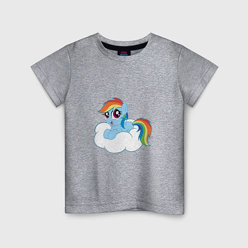 Детская футболка My Little Pony Rainbow Dash / Меланж – фото 1