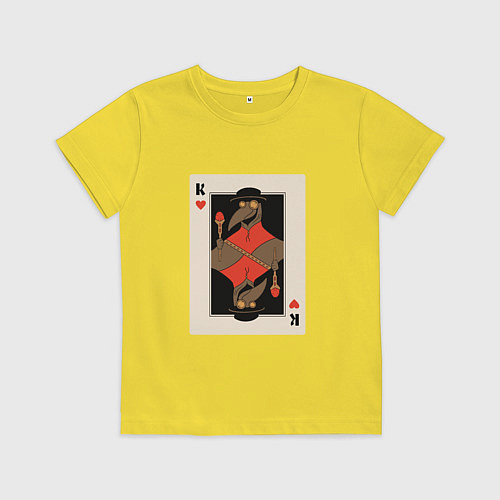 Детская футболка Карта Чумного доктора / Желтый – фото 1