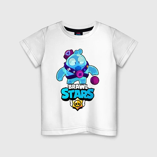 Детская футболка Сквик Squeak Brawl Stars / Белый – фото 1
