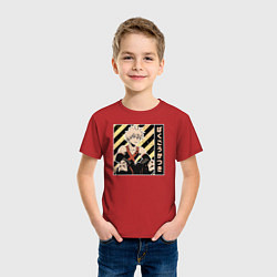 Футболка хлопковая детская Моя геройская академия Бакуго, цвет: красный — фото 2