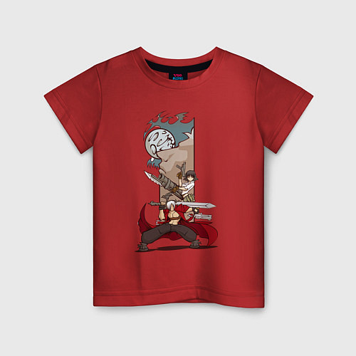 Детская футболка Данте х Мэри / Красный – фото 1