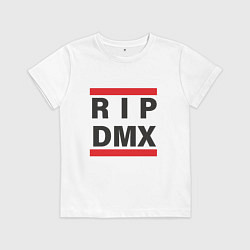 Футболка хлопковая детская RIP DMX, цвет: белый