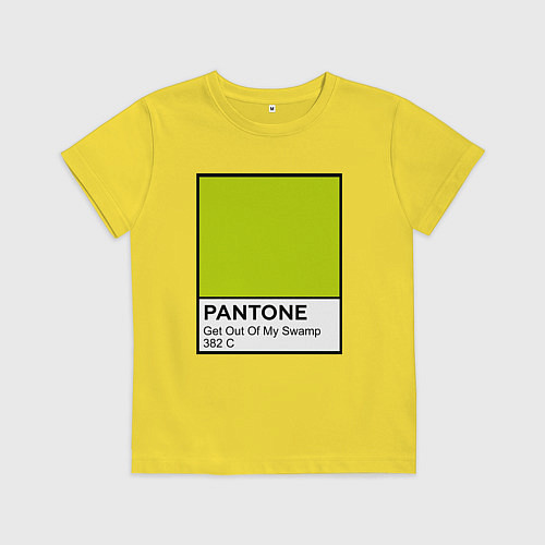 Детская футболка Shrek: Pantone Color / Желтый – фото 1