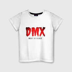 Футболка хлопковая детская DMX - Rest In Peace, цвет: белый