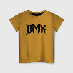 Футболка хлопковая детская DMX Logo Z, цвет: горчичный