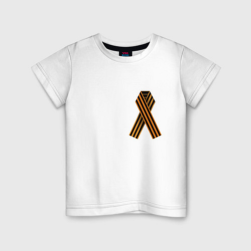Детская футболка Победа Георгиевская лента / Белый – фото 1