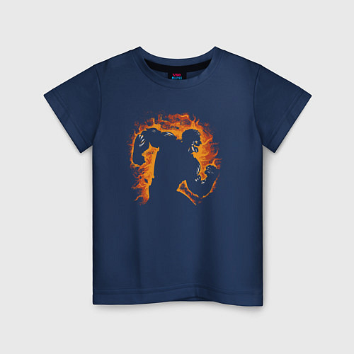 Детская футболка БРОНИРОВАННЫЙ ТИТАН РАЙНЕР / Тёмно-синий – фото 1