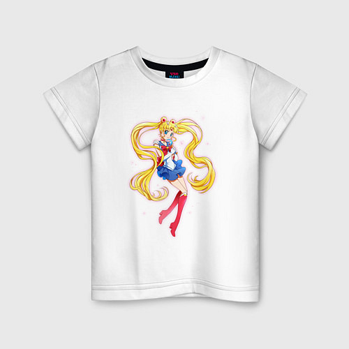 Детская футболка Sailor Moon Kawaii / Белый – фото 1