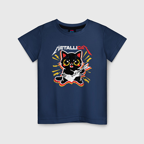 Детская футболка METALLICAT / Тёмно-синий – фото 1