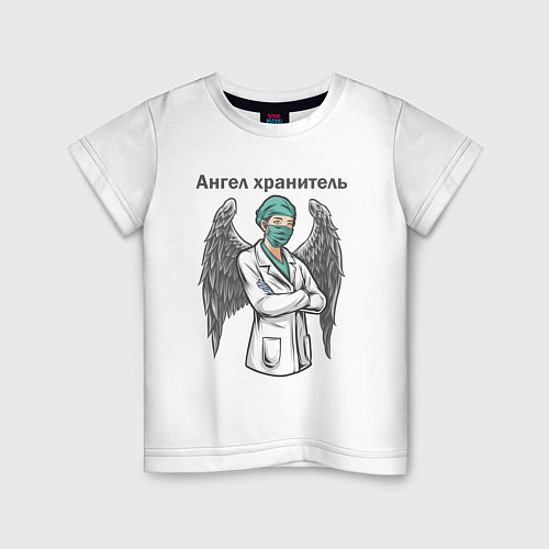 Детская футболка Медсестра Ангел Хранитель Z / Белый – фото 1
