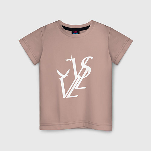 Детская футболка SODA LUV МЕРЧ / Пыльно-розовый – фото 1