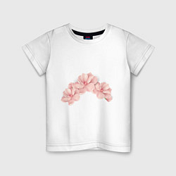 Детская футболка Розовые цветы вишни