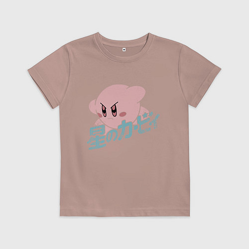 Детская футболка Kirby / Пыльно-розовый – фото 1