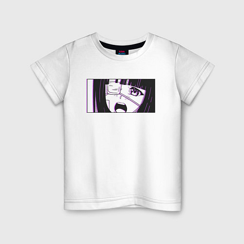 Детская футболка Девочка с повязкой на глазу / Белый – фото 1
