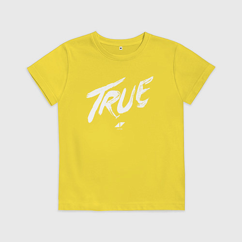 Детская футболка TRUE AVICII / Желтый – фото 1