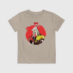Футболка хлопковая детская Red Tomoe, цвет: миндальный