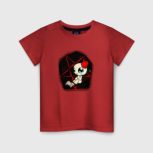 Детская футболка Isaac girl / Красный – фото 1